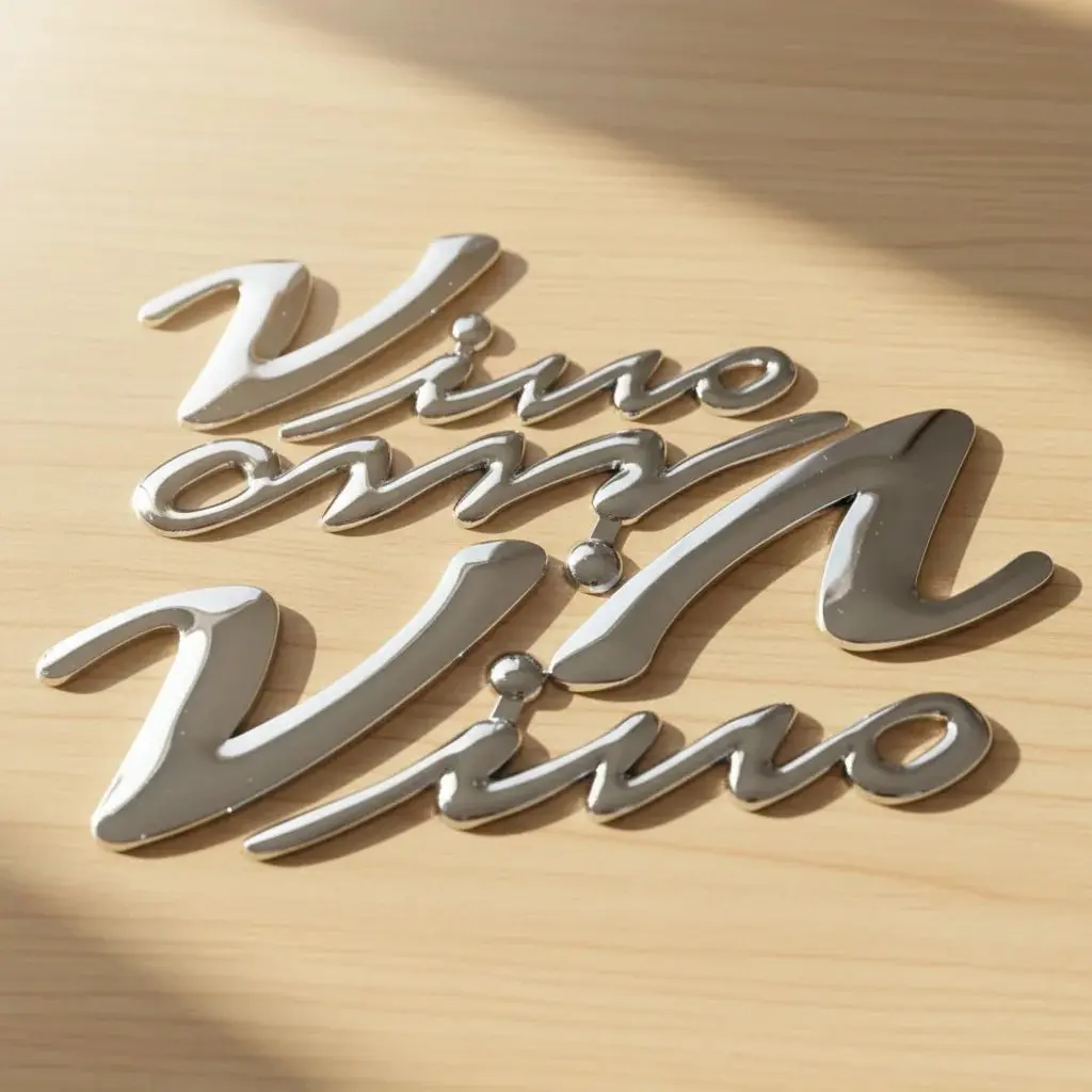 برچسب آرم سه تیکه وینو استیل