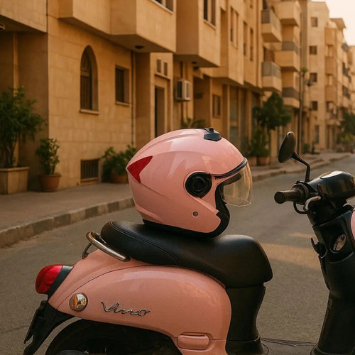 کلاه کاسکت اسکوتر صورتی