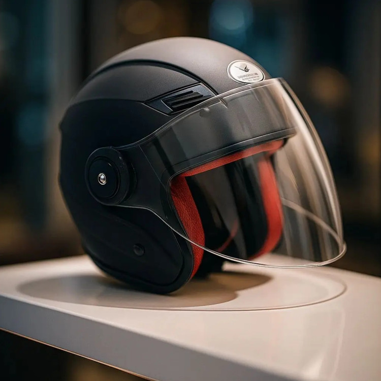 کلاه کاسکت اسکوتر مشکی